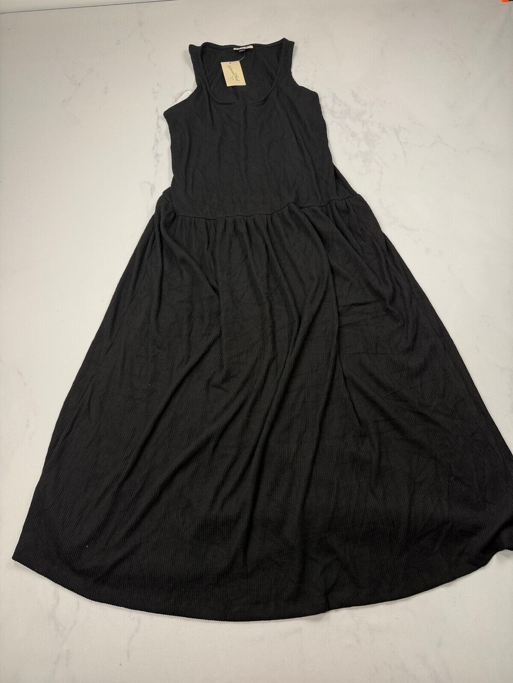 Universal Thread Maxi Dress Black 2010s Minimalist - Womens M
